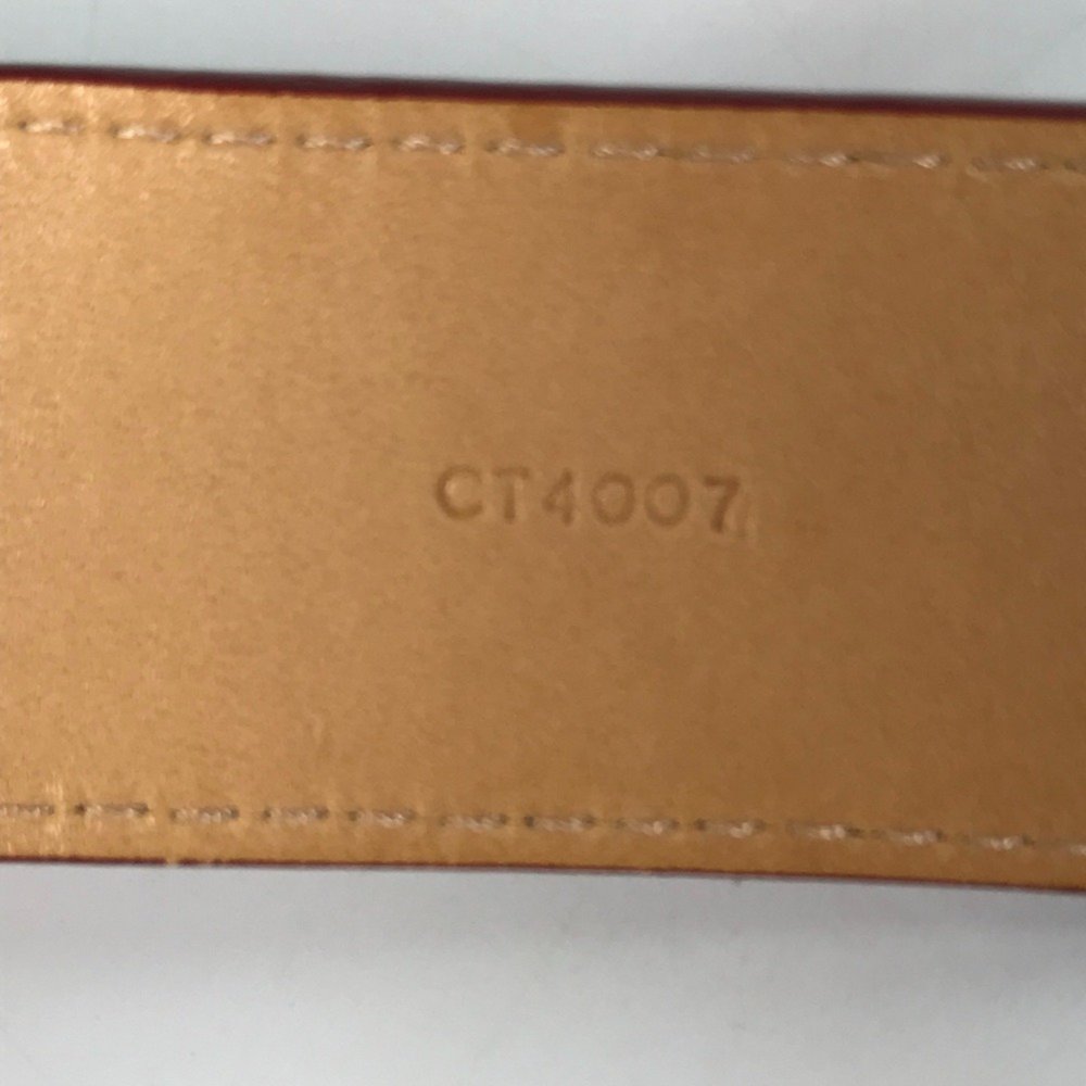 LOUIS VUITTON M6980U Monogram Vernis Santur Belt, Women's Pomme d'Amour, Red - Picture 9 of 10